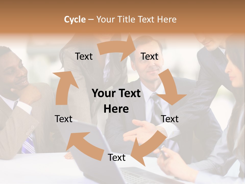 Male Discussing Employee PowerPoint Template