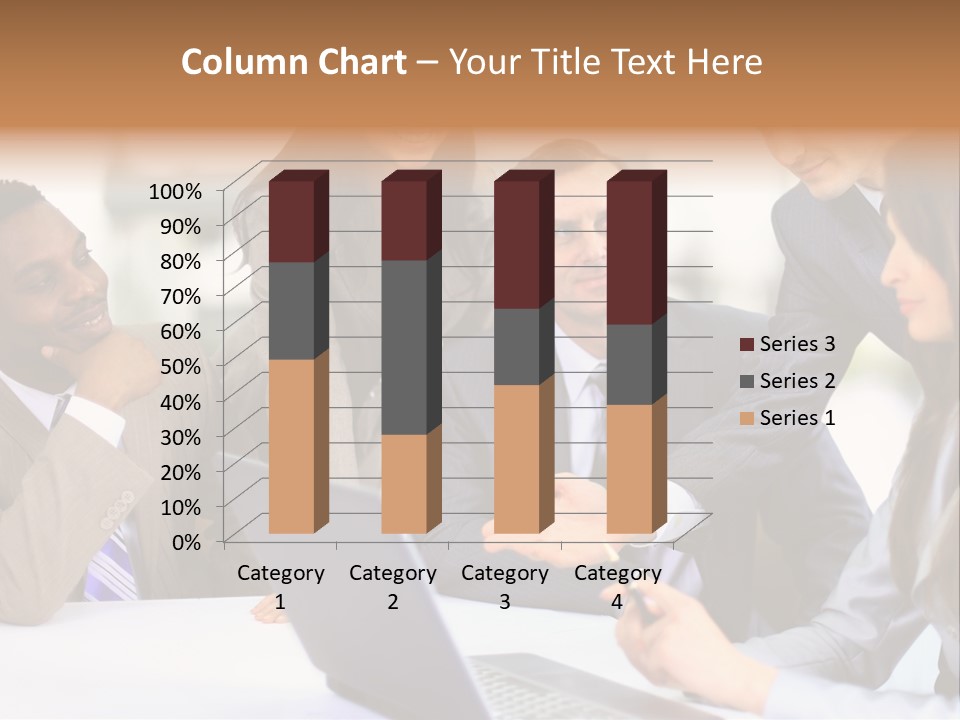 Male Discussing Employee PowerPoint Template