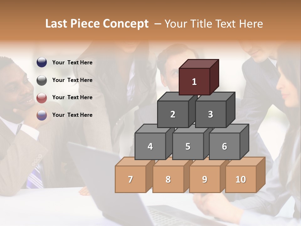 Male Discussing Employee PowerPoint Template