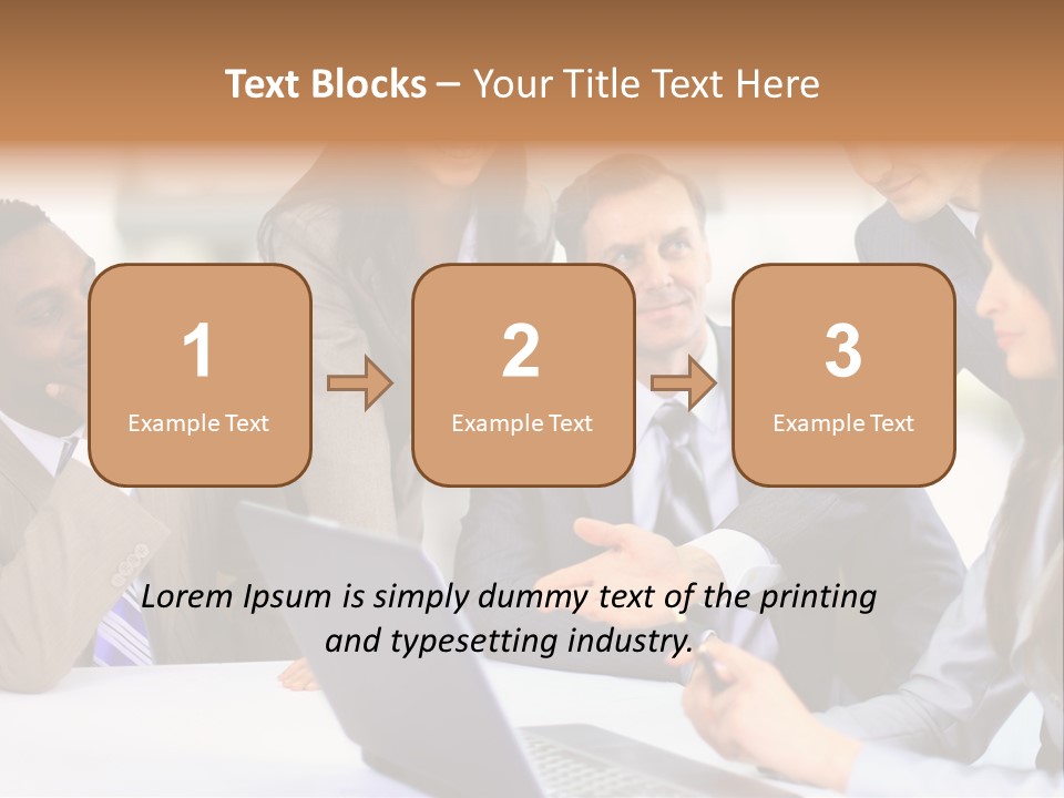 Male Discussing Employee PowerPoint Template