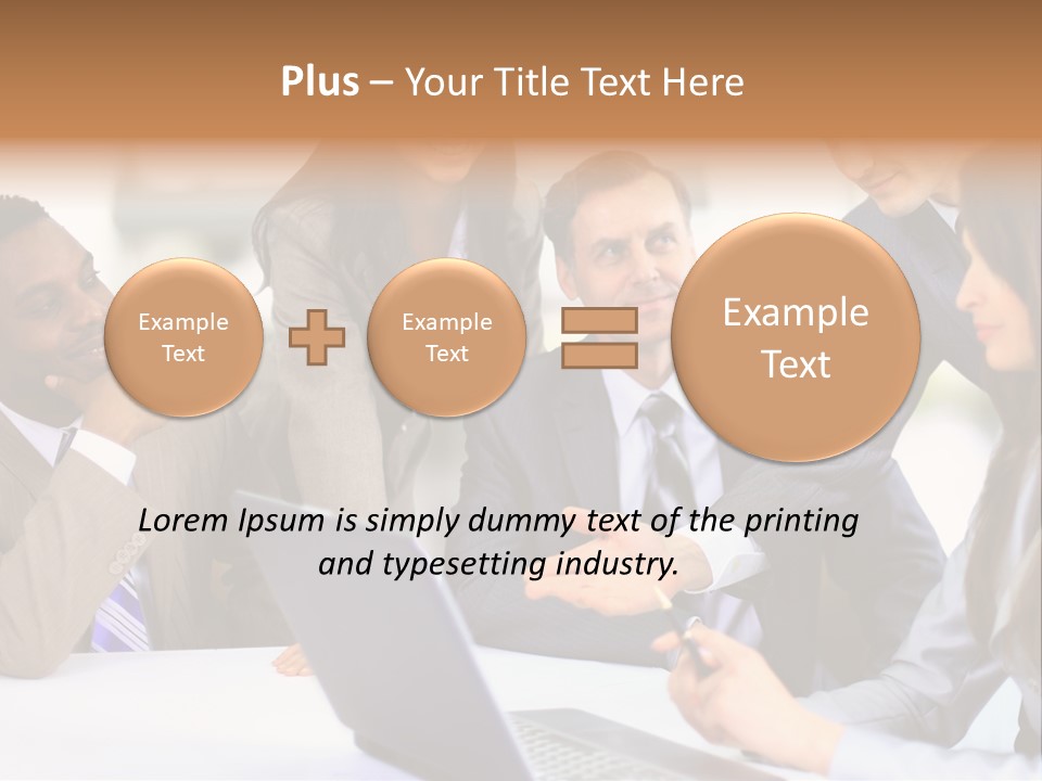 Male Discussing Employee PowerPoint Template