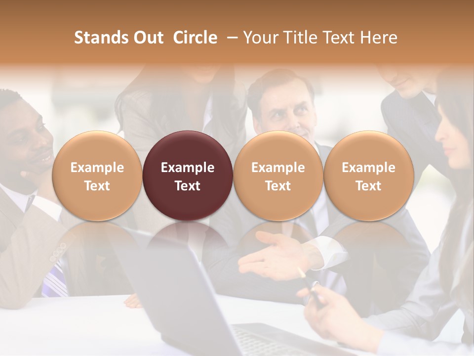 Male Discussing Employee PowerPoint Template