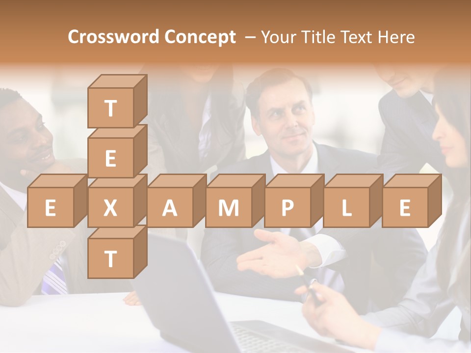 Male Discussing Employee PowerPoint Template