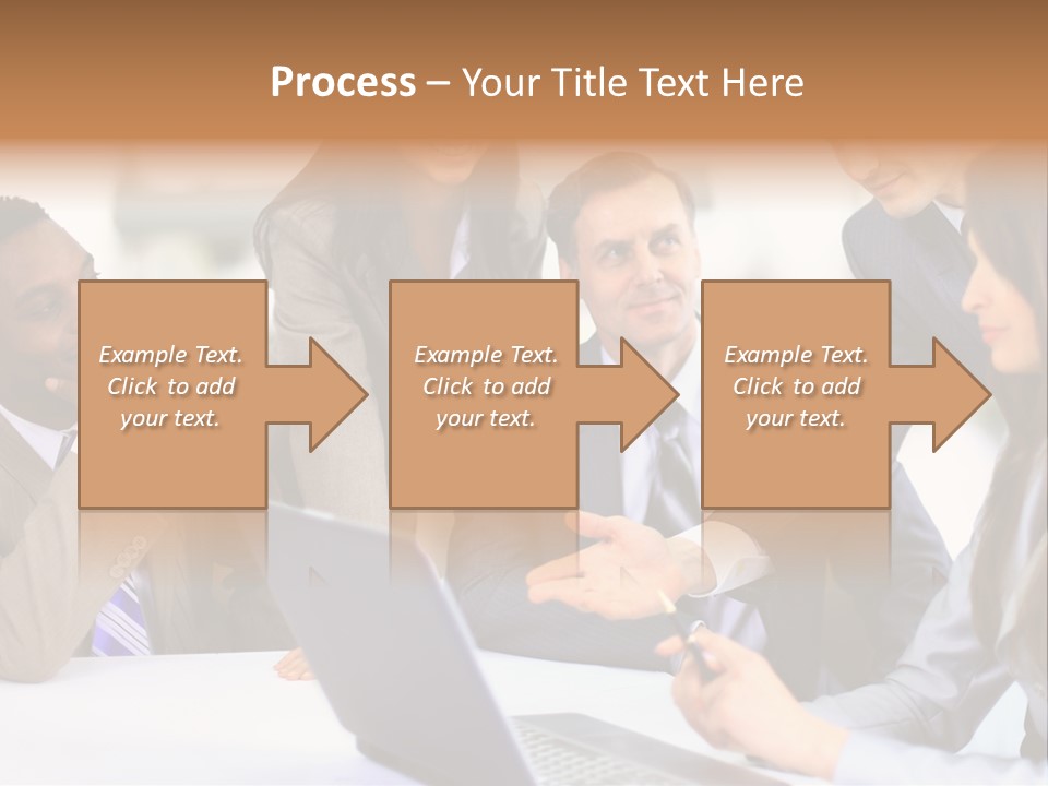 Male Discussing Employee PowerPoint Template
