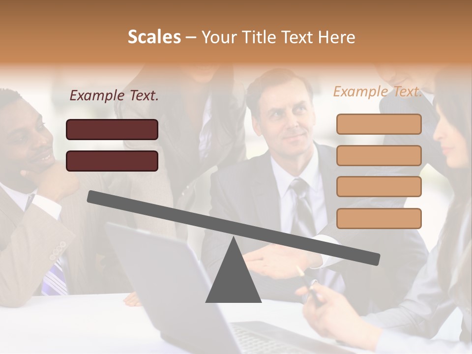 Male Discussing Employee PowerPoint Template