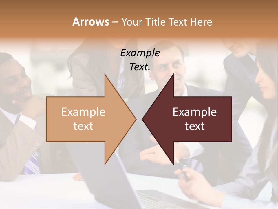 Male Discussing Employee PowerPoint Template