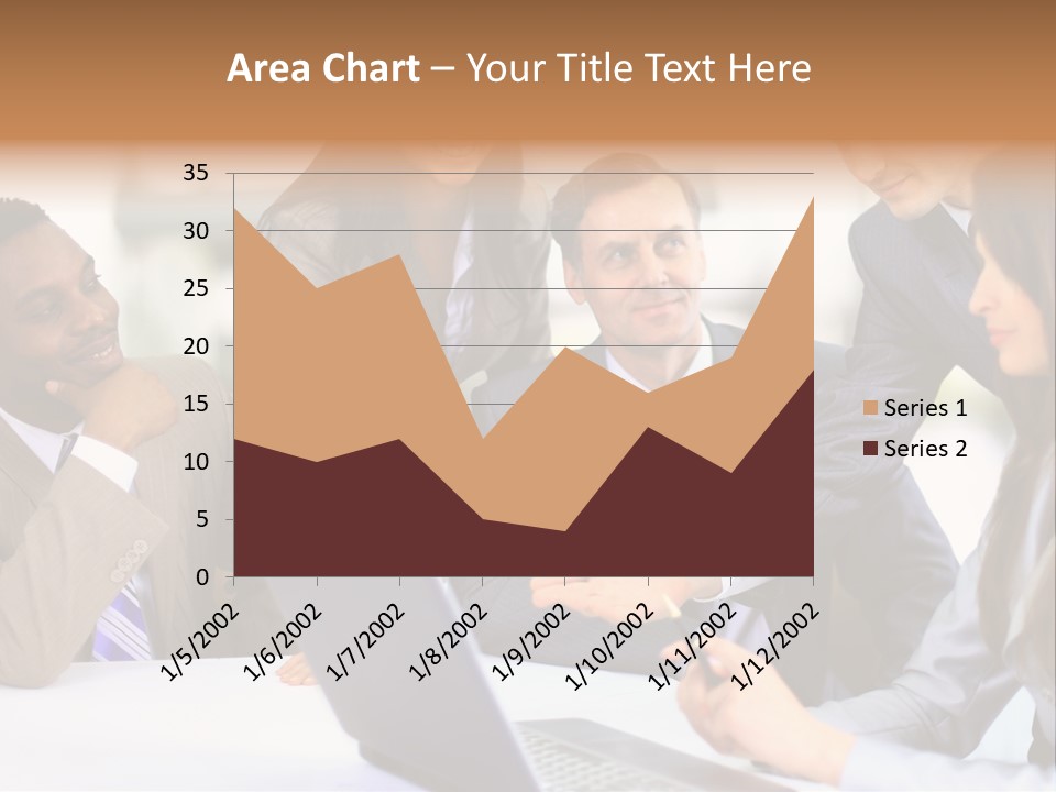 Male Discussing Employee PowerPoint Template