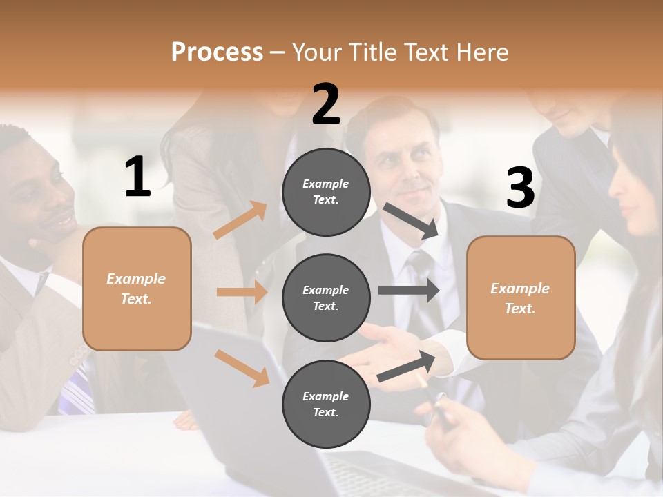 Male Discussing Employee PowerPoint Template