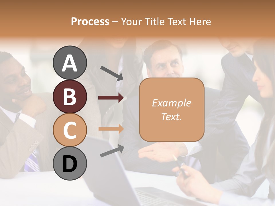 Male Discussing Employee PowerPoint Template