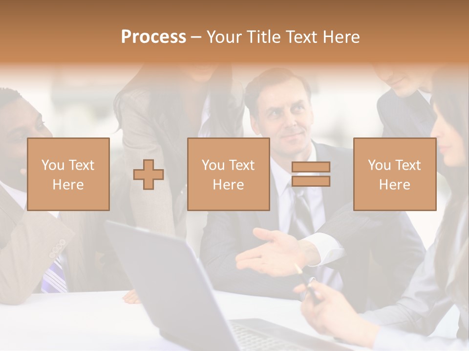 Male Discussing Employee PowerPoint Template