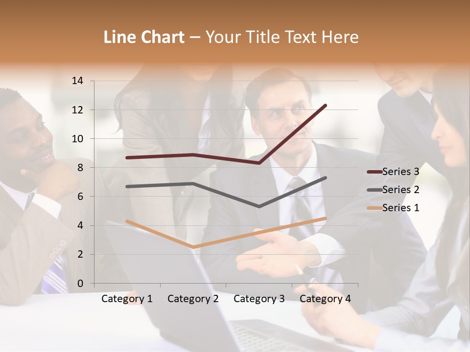 Male Discussing Employee PowerPoint Template