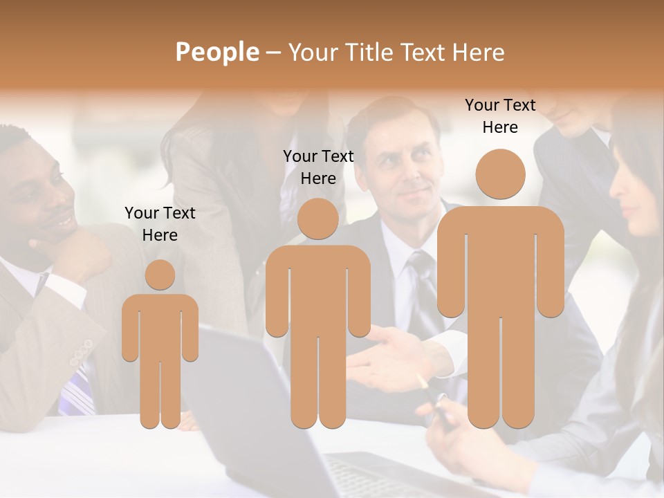 Male Discussing Employee PowerPoint Template