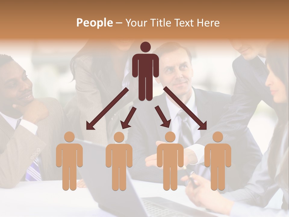 Male Discussing Employee PowerPoint Template