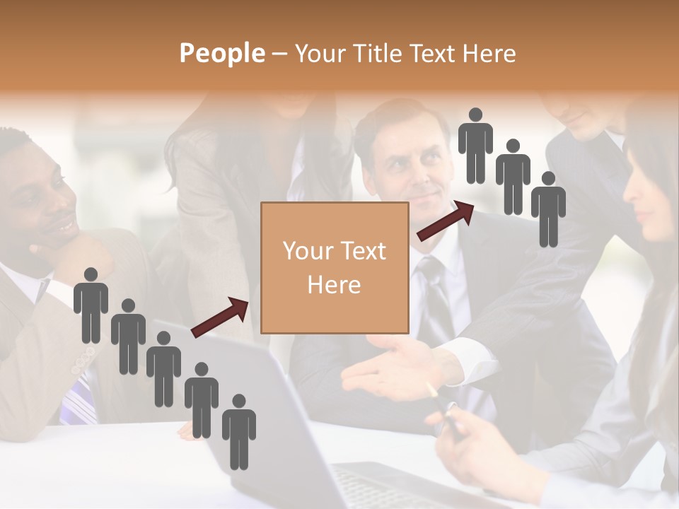 Male Discussing Employee PowerPoint Template