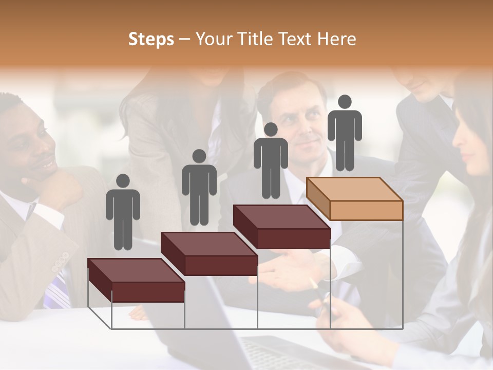 Male Discussing Employee PowerPoint Template