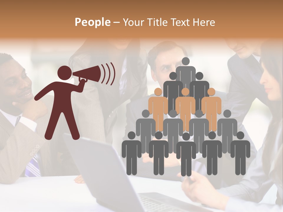 Male Discussing Employee PowerPoint Template