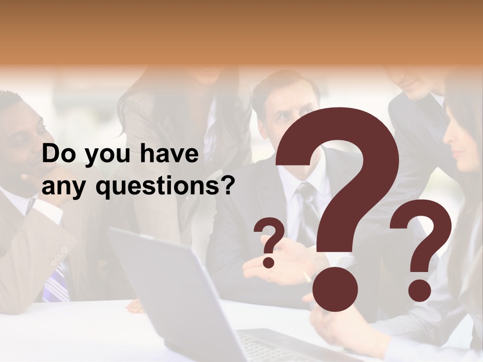 Male Discussing Employee PowerPoint Template