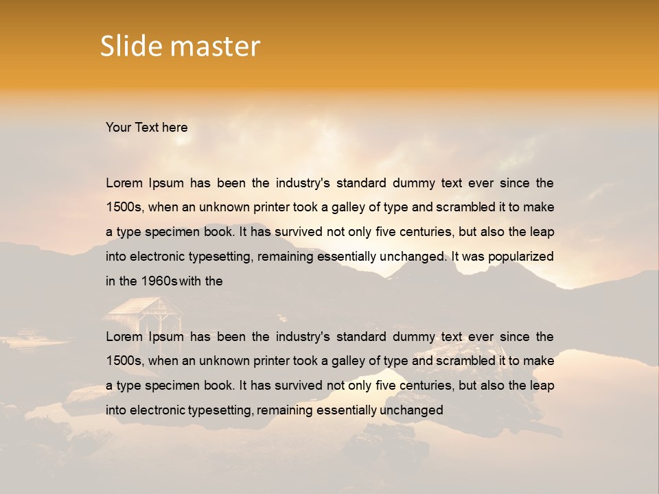 Concept Relax Scenic PowerPoint Template