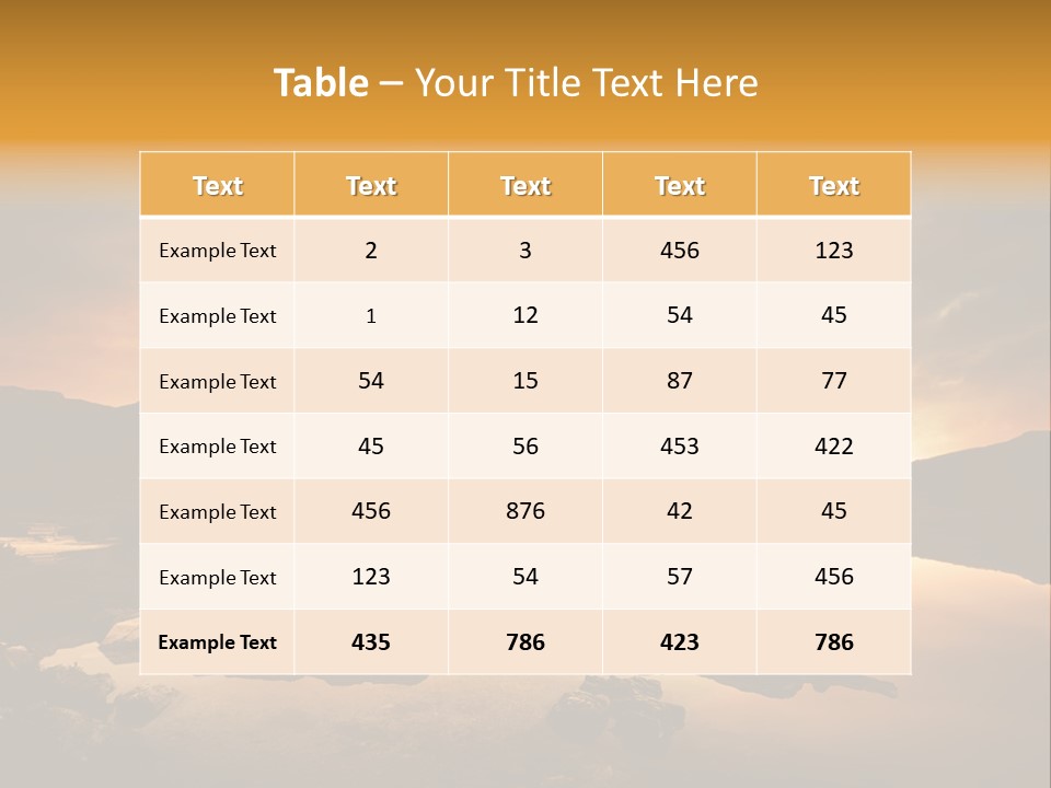 Concept Relax Scenic PowerPoint Template