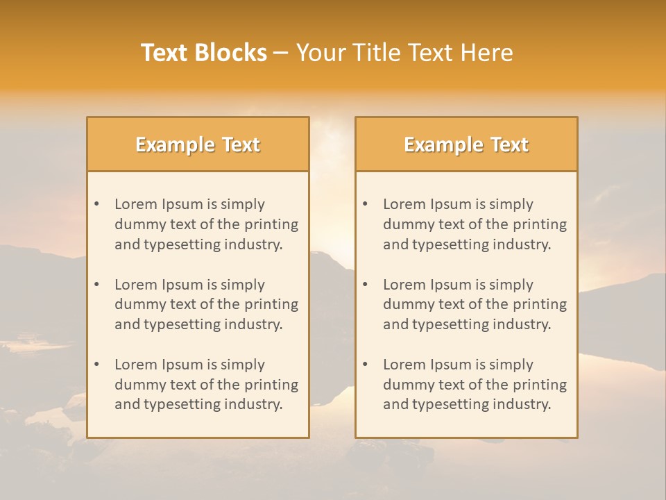 Concept Relax Scenic PowerPoint Template
