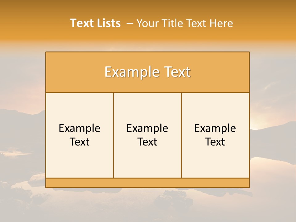 Concept Relax Scenic PowerPoint Template