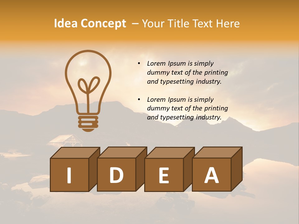 Concept Relax Scenic PowerPoint Template