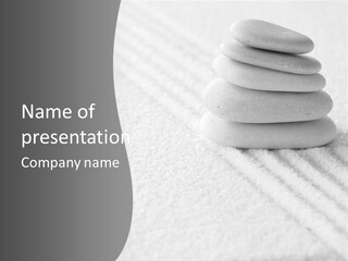 A Pile Of Rocks Sitting On Top Of A White Surface PowerPoint Template
