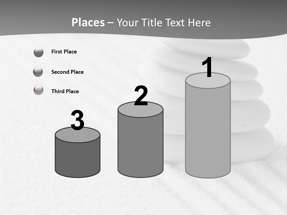 A Pile Of Rocks Sitting On Top Of A White Surface PowerPoint Template