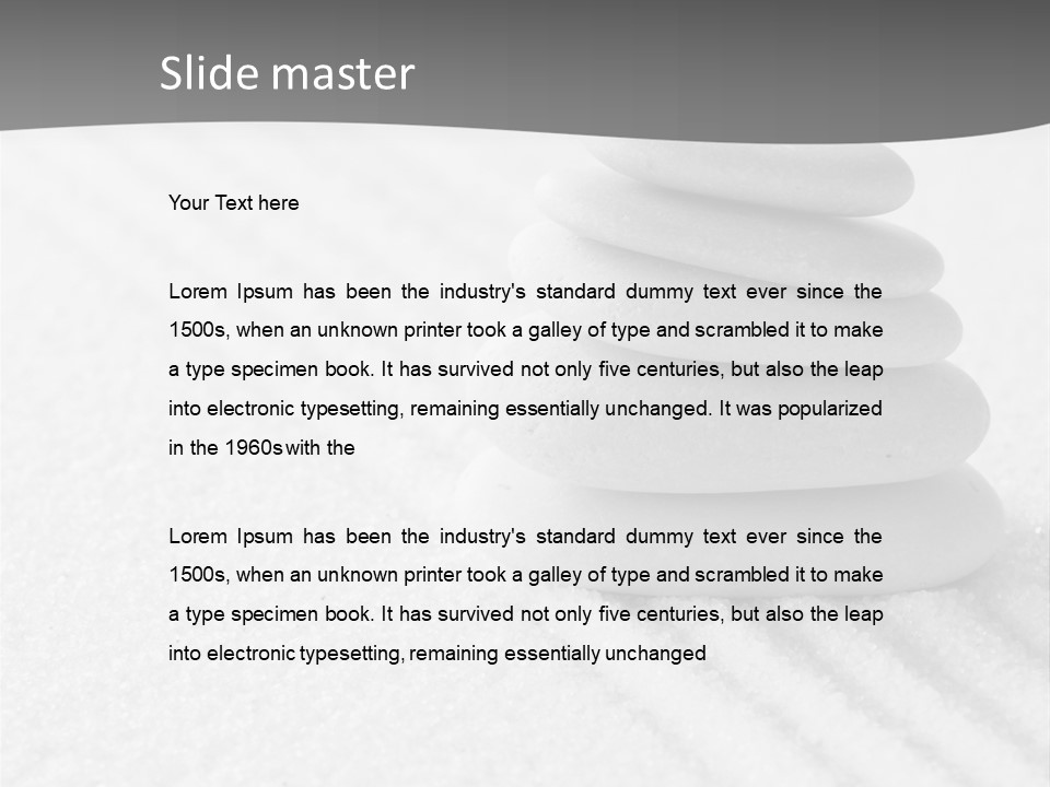 A Pile Of Rocks Sitting On Top Of A White Surface PowerPoint Template