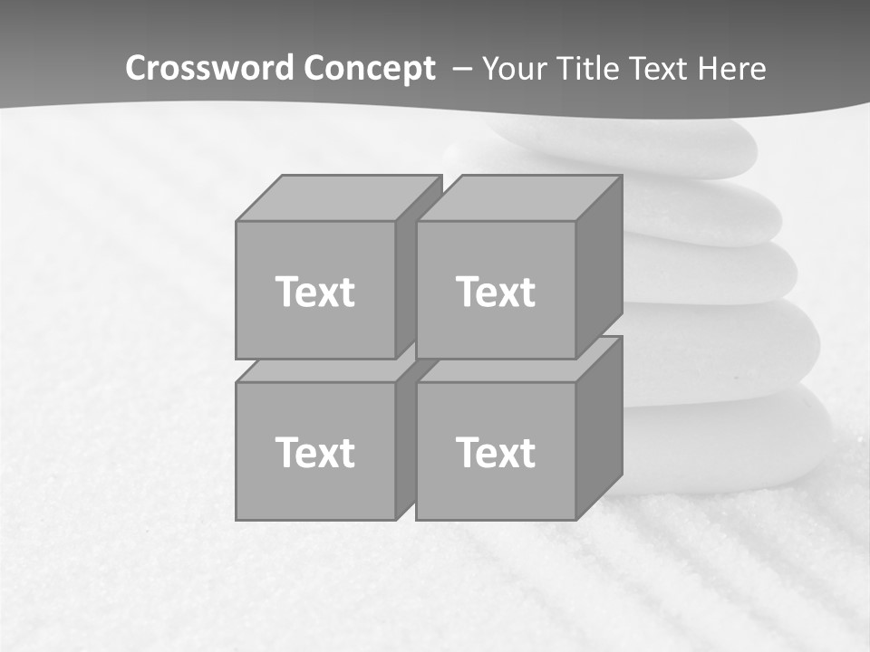 A Pile Of Rocks Sitting On Top Of A White Surface PowerPoint Template