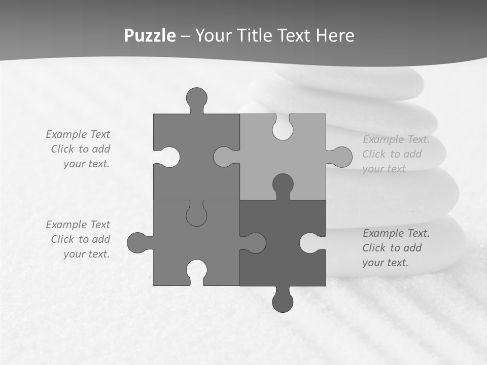 A Pile Of Rocks Sitting On Top Of A White Surface PowerPoint Template