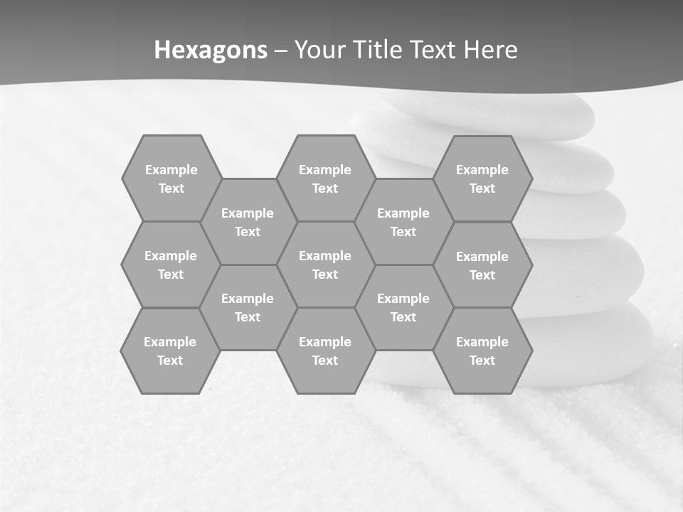 A Pile Of Rocks Sitting On Top Of A White Surface PowerPoint Template