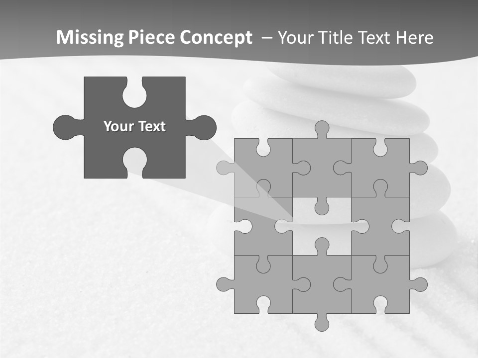 A Pile Of Rocks Sitting On Top Of A White Surface PowerPoint Template