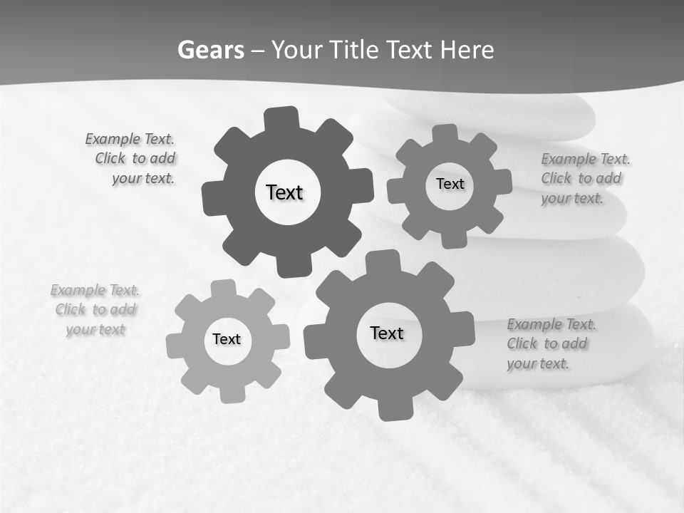 A Pile Of Rocks Sitting On Top Of A White Surface PowerPoint Template