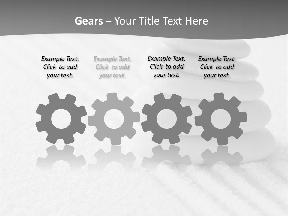 A Pile Of Rocks Sitting On Top Of A White Surface PowerPoint Template