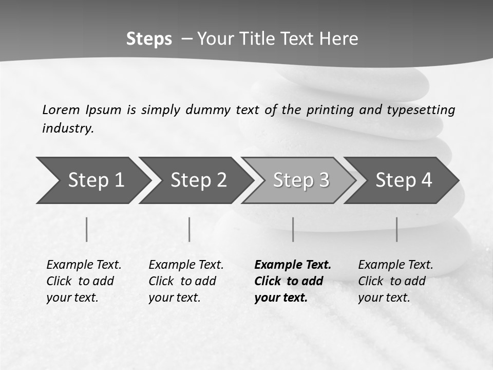 A Pile Of Rocks Sitting On Top Of A White Surface PowerPoint Template