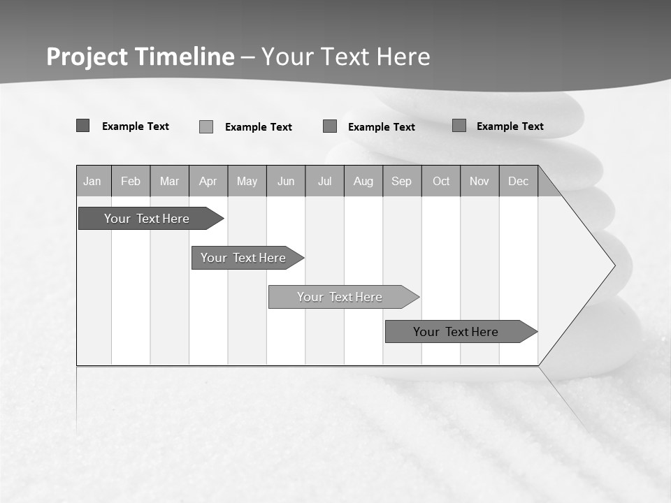 A Pile Of Rocks Sitting On Top Of A White Surface PowerPoint Template