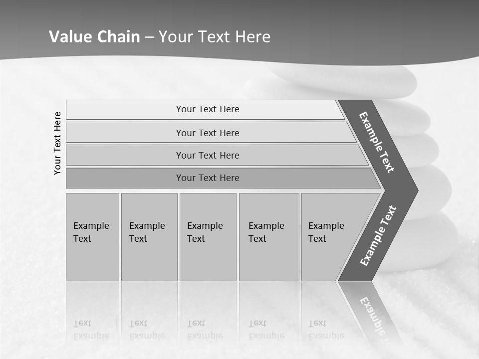 A Pile Of Rocks Sitting On Top Of A White Surface PowerPoint Template