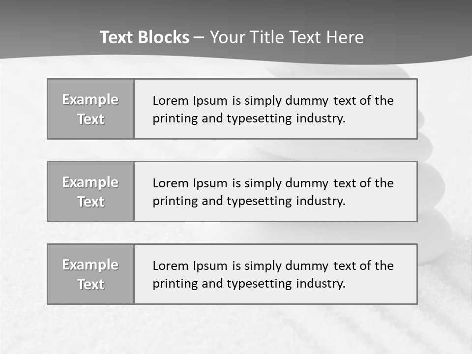 A Pile Of Rocks Sitting On Top Of A White Surface PowerPoint Template