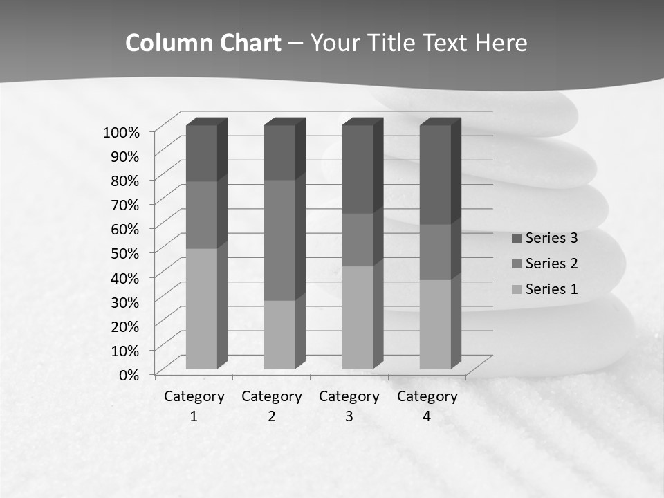 A Pile Of Rocks Sitting On Top Of A White Surface PowerPoint Template