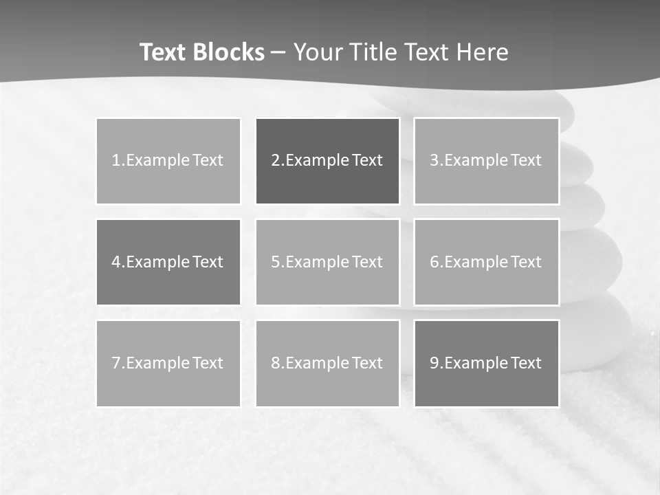 A Pile Of Rocks Sitting On Top Of A White Surface PowerPoint Template