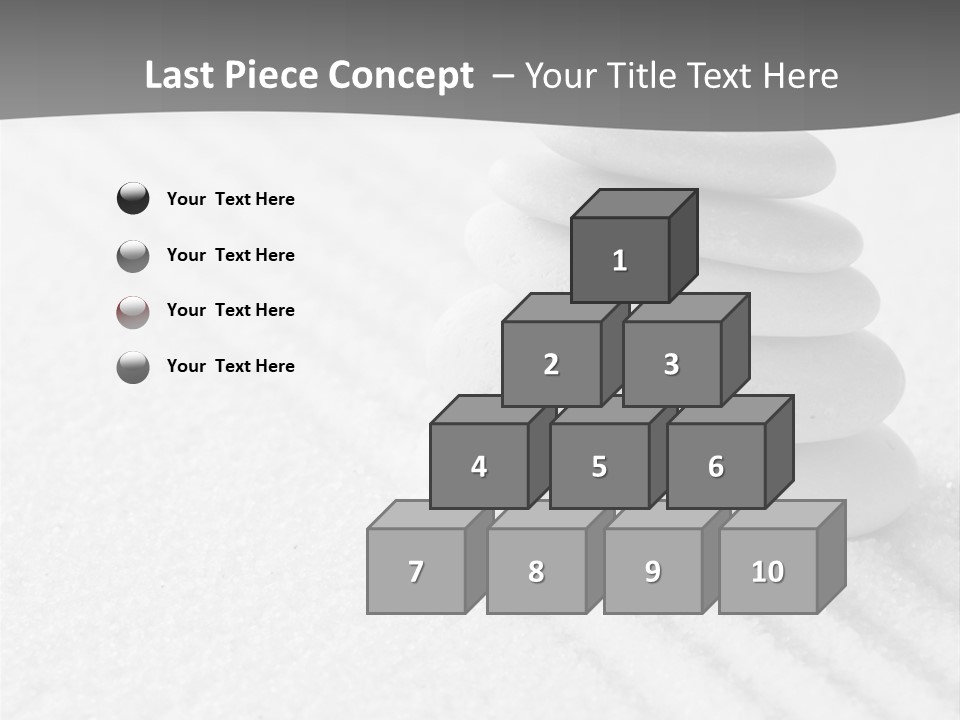 A Pile Of Rocks Sitting On Top Of A White Surface PowerPoint Template