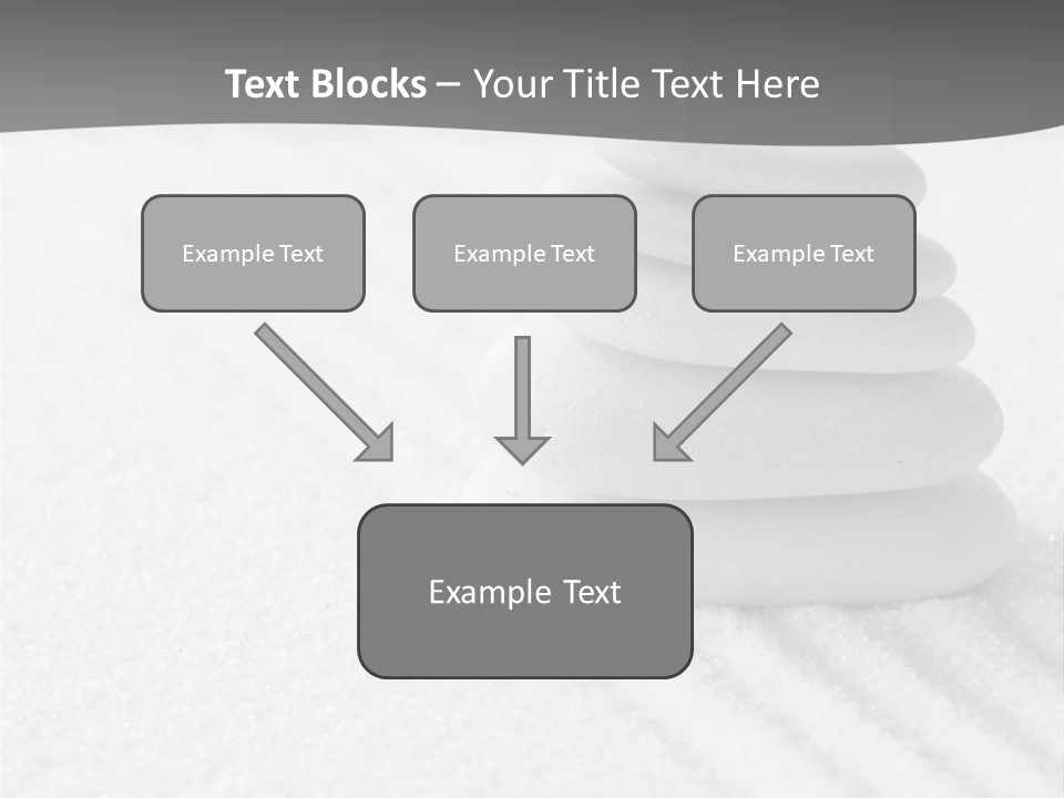 A Pile Of Rocks Sitting On Top Of A White Surface PowerPoint Template
