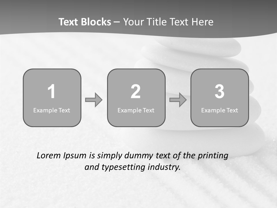 A Pile Of Rocks Sitting On Top Of A White Surface PowerPoint Template