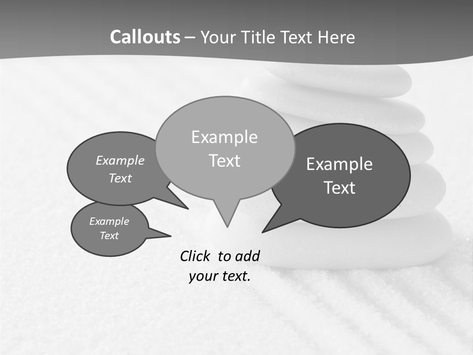 A Pile Of Rocks Sitting On Top Of A White Surface PowerPoint Template