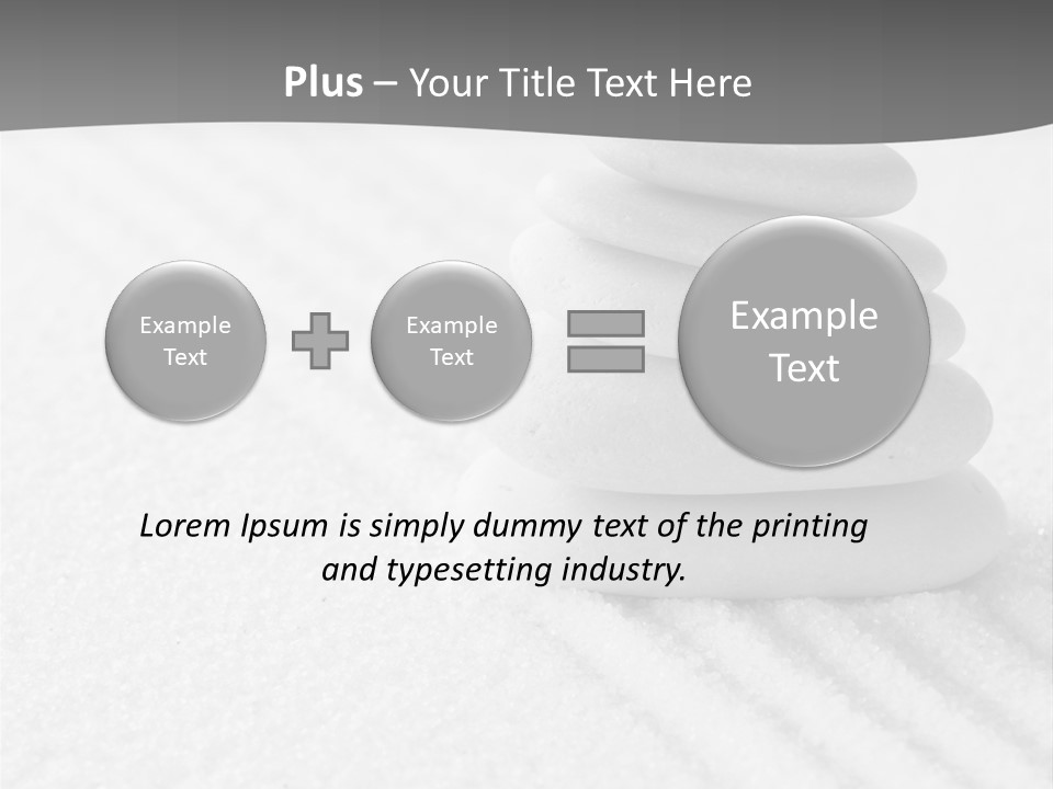 A Pile Of Rocks Sitting On Top Of A White Surface PowerPoint Template