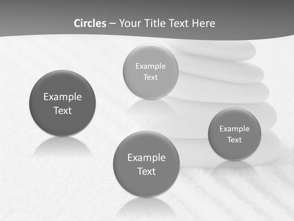 A Pile Of Rocks Sitting On Top Of A White Surface PowerPoint Template