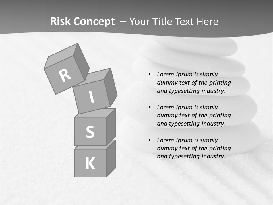 A Pile Of Rocks Sitting On Top Of A White Surface PowerPoint Template