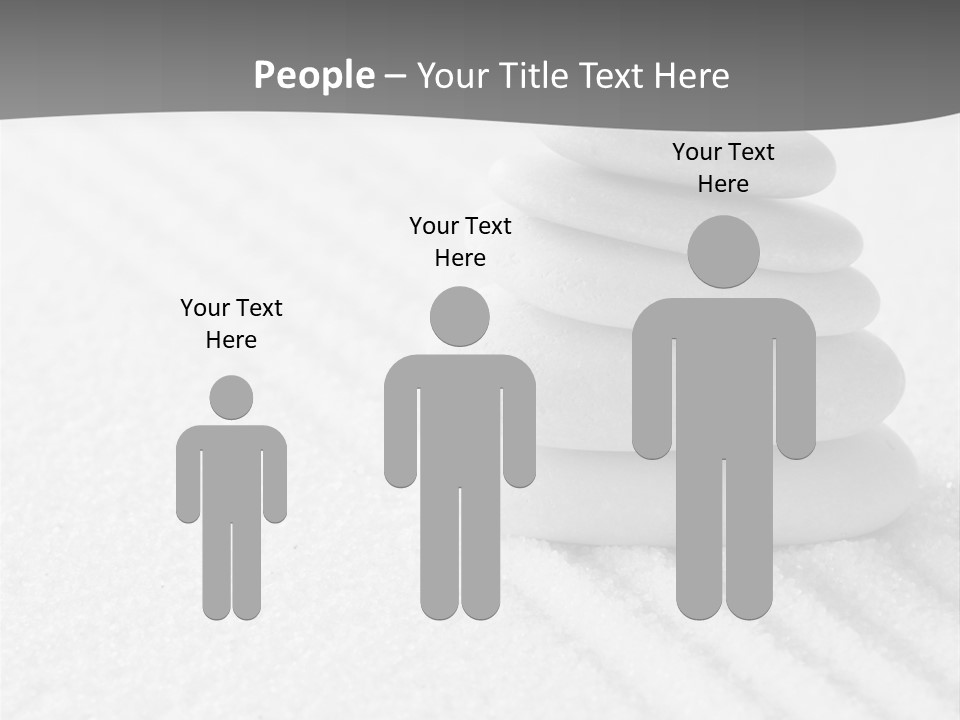 A Pile Of Rocks Sitting On Top Of A White Surface PowerPoint Template