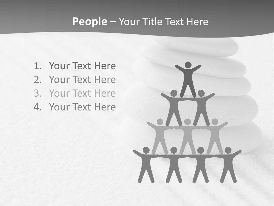 A Pile Of Rocks Sitting On Top Of A White Surface PowerPoint Template